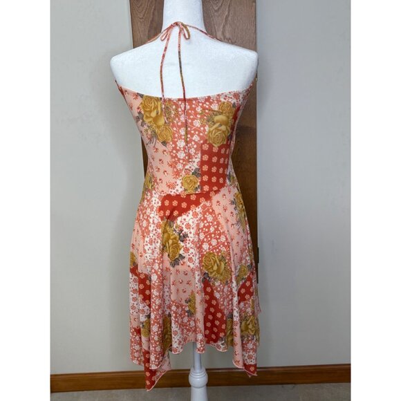 Y2K Fredericks Of Hollywood Floral Asymmetrical Fairy Feminine 70s Vibe Size 4 - Picture 8 of 16